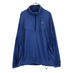 ナイキ 長袖 アノラックパーカー XL ブルー NIKE プルオーバー メンズ 古着 【240405】 メール便可