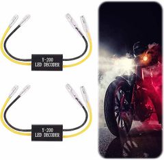 バイク 車 LED ウインカー 抵抗 2個セット 取り付け簡単 ウインカー抵抗器 ハイフラ解消　12ｖ / 汎用 ホンダ ヤマハ カワサキ 【メール便　送料無料】/ b088
