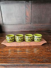HORNSEA　ホーンジー　heirloom グリーンエッグカップ（トレイ付き）