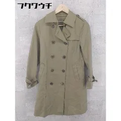 ■ ◎ Adam et Rope' アダムエロペ ライナー付 長袖 コート サイズ36 カーキ レディース  【1002801942120】
