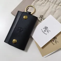 イルビゾンテ 本革レザー 4連キーケース ブラック 美品