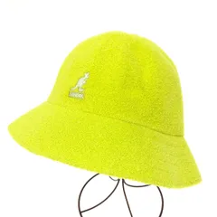 未使用品 KANGOL カンゴール バケットハット 帽子 M  イエロー パイル地 ユニセックス ロゴ刺繍　240001112710