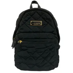 美品 MARC JACOBS マークジェイコブス QUILTED NYLON BACKPACK キルティング リュックサック バックパック M0011321 ブラック レディース 古着 中古 USED