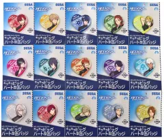 【中古】バッジ・ピンズ 全15種セット キラキラビッグハート型缶バッジ 「エリオスライジングヒーローズ」