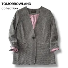 美品★ トゥモローランド TOMORROWLANDノーカラージャケット　近年 楽天市場】11-07-01-07451,TOMORROWLAND,コンフォートストレッチ