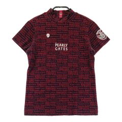 超美品 PEARLY GATES ハイネックシャツ 赤黒 s - メルカリ