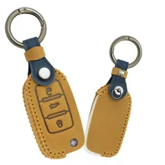 新品 ビートル シロック リモコンキーケース ティグアン ジェッタ 車用 ゴルフ パサート VW向け レザー 高級 手触りいい 本革 オシャレ キーホルダー 傷防止 キーカバー キーケース 落ちにく スマート VW専用