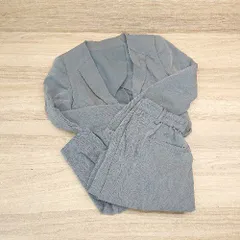 ◇ ruirue boutique 卒業式 入学式 テーパード ノーカラー シングルボタン セットアップ サイズS グレー レディース E 【1308290057261】