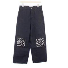ロエベ LOEWE【36】フレアデニム フローラル コットン100％ イタリア製 24SS NEW】LOEWE_women / アナグラム クロップド ジーンズ