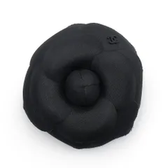 シャネル カメリア ココマーク 髪留め ヘアクリップ バレッタ ヘアアクセサリー シルク ポンジー ブラック 黒 ゴールド金具 AA9627 箱付 CHANEL（未使用　展示品）