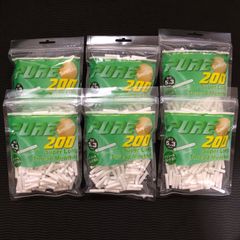 手巻きタバコフィルター　ピュア　スーパースリムスレッドメンソール　6パック