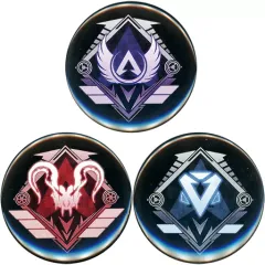 【中古】バッジ・ピンズ ロゴ(マスター/プレデター/ダイヤ) 缶バッジ(3個セット) 「Switchソフト Apex Legends：Champion Edition」 Amazon.co.jp購入特典