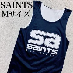 SAINTS バスケゲームシャツ タンクトップ US古着ジャージ リバーシブルM