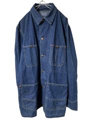 Z1343【美品】BLUE BLUE ブルーブルー カバーオール デニムジャケット サイズ3 L