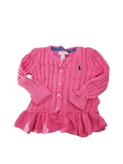 ポロラルフローレン キッズ ピンク カーディガン 18m