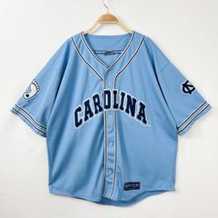 【フォロワー様クーポン配布中！】colosseum North Carolina University ノースカロライナ大学 刺繍ロゴ 半袖 ユニフォーム ゲームシャツ ベースボールシャツ 輸入古着 海外古着 US古着 メンズ XL 【S108】