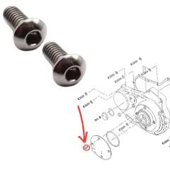 ハーレーダビッドソン プライマリーカバー ダービー インスペクション 六角ボルトスクリュー 純正互換 ダイナソフテイルスポーツスターツーリングモデル FLFXXLH 943/924/941 1/4-20x5/8 (2) [2]