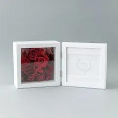 ☆ レッド ☆ Mode モード フォトフレーム プリザーブドフラワー 写真立て フォトフレーム 花 ボックス ギフト お花 造花 フラワーギフト 誕生日 Mode モード 贈り物 お祝い 枯れない花 おしゃれ かわいい 結婚祝い 還暦祝い 敬老の日 母の日