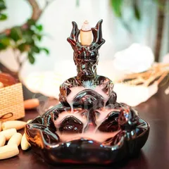 陶器製 ✨お茶目なドラゴン✨の置物 約10cm