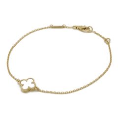 Van Cleef & Arpels ヴァン クリーフ & アーペル VCA スウィートアルハンブラ ブレスレット K18YG マザーオブパール VCARF68800