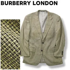 【高級】 バーバリー ロンドン BURBERRY LONDON シルク混 2B シングル テーラードジャケット AB6 メンズ