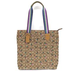 IT329998 コーチ トートバッグ ハンドバッグ シグネチャー チェリー F30604 ベージュ レディース COACH 中古