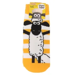 【メール便】ひつじのショーン 女性用靴下 レディースソックス ボーダー スモールプラネット キャラックス 大人向け キャラクター グッズ 