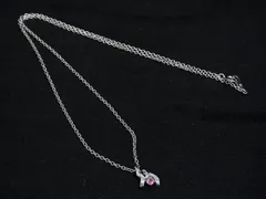 ■美品■ JEWELRY MAKI ジュエリーマキ PWG9×SV925 カラーストーン ネックレス ペンダント アクセサリー シルバー系 DI1272