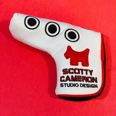 スコッティキャメロン　新作パターカバー　ホワイト❌レッドDOG 検品スコッチキャメロンパターカバー