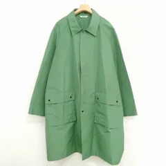オーラリー AURALEE A22SC01GR 22SS SILK POLYESTER GROSGRAIN SOUTIEN COLLAR COAT ステンカラー コート 4 グリーンのサムネイル