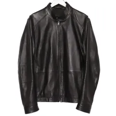 HUGO BOSS ラムレザー シングルライダース ブラウン 50 楽天市場】ヒューゴボス レザー ジャケットの通販
