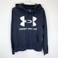 アンダーアーマー UA トレーニング パーカー ライバルフリース フーディー ビッグロゴ M ブラック 1357093 メンズ UNDER ARMOUR