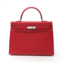 エルメス HERMES ハンドバッグ ケリー35 ルージュカザック レザー ケリー35 ルージュカザック レディース Used A