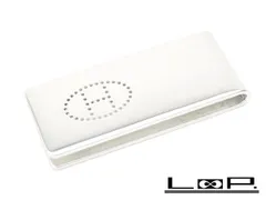 【最終値下げ 6/30日 23：59まで】■新同■磨き済■　エルメス エブリン H ロゴ マネークリップ 財布 シルバー SV 箱 【A71265】のサムネイル