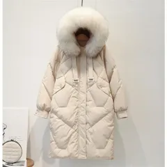 ダウンコート レディース ダウンジャケット LKSDY29680 ロング アウター 痩せ着 冬 フード付き ロングダウンコート ファー 2019 WJyc331