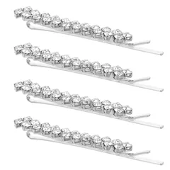 【数量限定】前髪 ピン ゴールド アメリカピン 前髪クリップ アレンジピン ヘアピン ラインストーンヘアクリップ 可愛い レディース KESYOO 女の子 2ペア