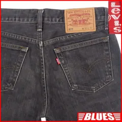 リーバイス577 W30 ブラックデニム ブーツカット 黒 ジーンズ デニム メンズ ブーツカット_ウエスト73cmから77cm一覧←SEULB屋着古← HH9965