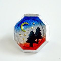 【月とモミの木】火花ベーゴマ