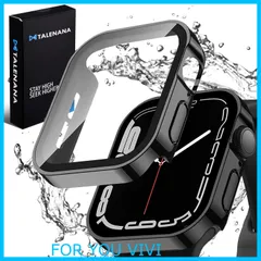 【人気商品】【2022全新防水モデル】 TALENANA for Apple Watch防水ケース 45mm 44mm 41mm 40mmアップルウォッチ 用 保護ケース 強化ガラスフィルム Series 7/6/SE/5/4 一体型 3D直角エッジ新デザイン