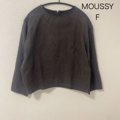 AB0526 MOUSSY スエード調 長袖プルオーバー トップス FREEサイズ 秋冬