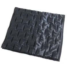 未使用品◆ARMANI COLLEZIONI アルマーニコレツォーニ ウール×シルク ショール/ストール ブラック イタリア製 タグ付き メンズのサムネイル