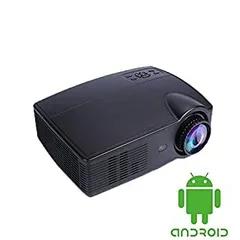 【中古】スマートアンドロイドwifiブルートゥースLEDプロジェクターデジタルビデオHD液晶ホームシアタープロジェクターHDMI VGA / USB / AVサポートEZCas