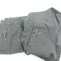 ◇ ⊇ EUROPEAN TRADITION 背抜き ストライプ柄 S ジャケット パンツ パンツスーツ サイズ46R グレー系 メンズ E  【1503060024546】