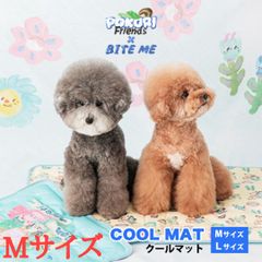 【BITE ME バイトミー】POKORI Friends クールマット Mサイズ【ペット用 クールマット 犬用 ひんやりマット 犬 小型犬 中型犬 猫 冷却マット 冷感 涼感 ひんやり ペットマット 夏 熱中症 暑さ対策 ペット用品 人気 韓国 ブランド】