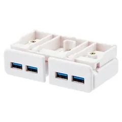 リヒトラブ ＵＳＢ3．0ハブ＜机上台専用＞白 A-7337-0※沖縄および離島への発送不可です※のサムネイル