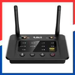 【人気商品】1Mii Bluetooth トランスミッター 5.3 ブルートゥース オーディオレシーバー bluetooth レシーバー dac 2台同時送信 aptx adaptive/aptx ll 低遅延/aptx hd aac/sbc/光 デジタル ア