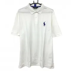 ★SALE価格★ポロゴルフ 半袖ポロシャツ 白 ビッグポニー刺しゅう  メンズ L ゴルフウェア Ralph Lauren