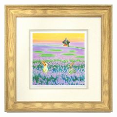 ★ くりのきはるみ『Lavender』ジクレー・風景画　ラベンダー畑　うさぎ
