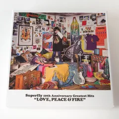 【美品】Superfly 10th Anniversary Greatest Hits『LOVE,PEACE&FIRE』(初回限定盤) CD4枚組 [邦F2]