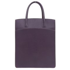エルメス HERMES ホワイトバスアップ トートバッグ シェーブル パープル系 中古 新入荷 HE1051